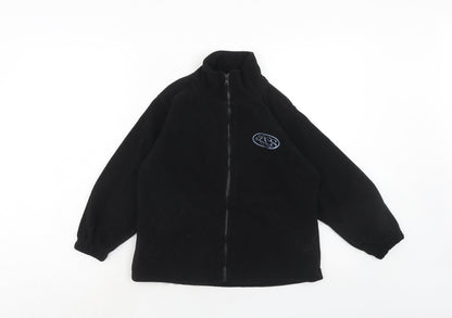 ACS Boys Black Basic Jacket Jacket Size 6-7 Years Zip