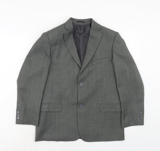 cenario Womens Grey Polyester Jacket Suit Jacket Size M