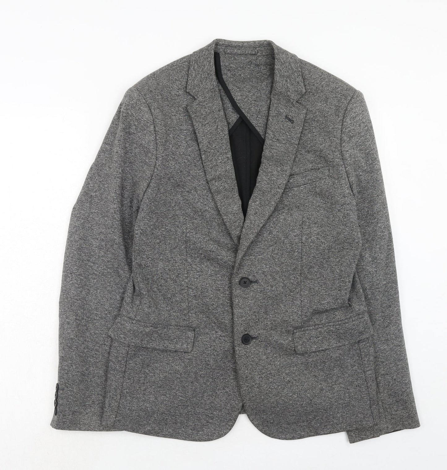 NEXT Mens Grey Viscose Jacket Suit Jacket Size 40 Regular