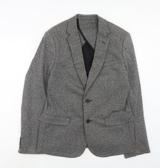 NEXT Mens Grey Viscose Jacket Suit Jacket Size 40 Regular