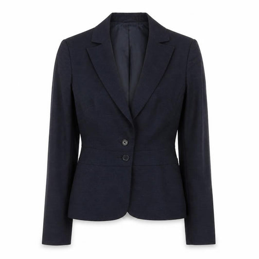 COCOC Womens Blue Polyester Jacket Suit Jacket Size 8