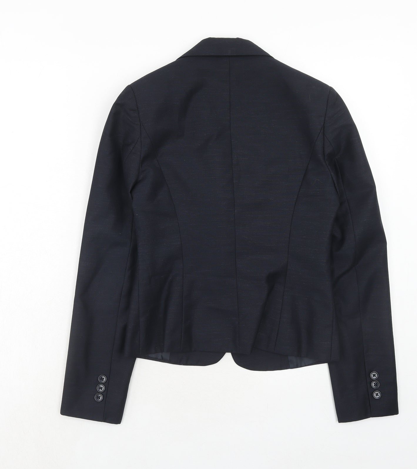COCOC Womens Blue Polyester Jacket Suit Jacket Size 8
