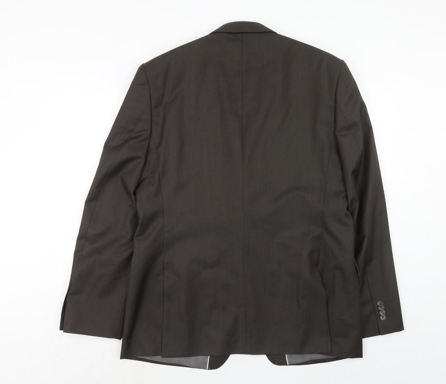French Connection Mens Brown Polyester Jacket Suit Jacket Size 42 Regular