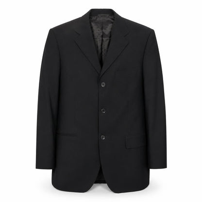 Bernini Mens Black Wool Jacket Suit Jacket Size 40 Regular