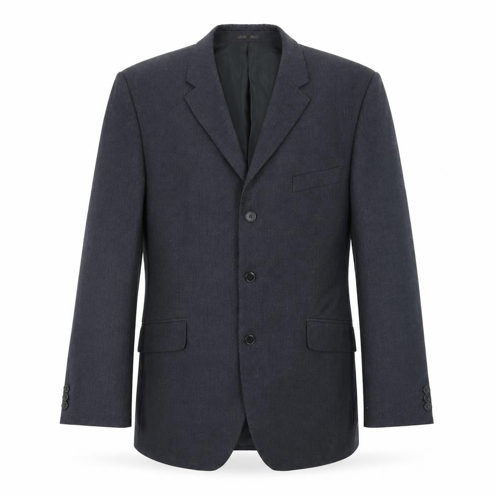 Burton Mens Blue Polyester Jacket Suit Jacket Size 42 Regular