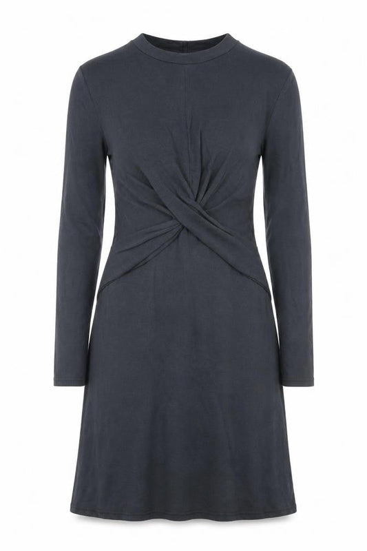 Topshop Womens Grey Viscose A-Line Size 8 Round Neck Pullover