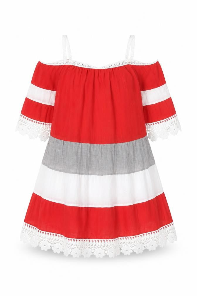 Klass Womens Red Colourblock Polyester Trapeze & Swing Size 10 One Shoulder Pullover