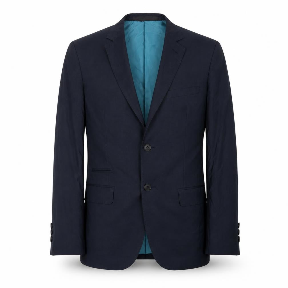 Marks & Spencer Mens Blue Polyester Jacket Suit Jacket Size 36 Regular