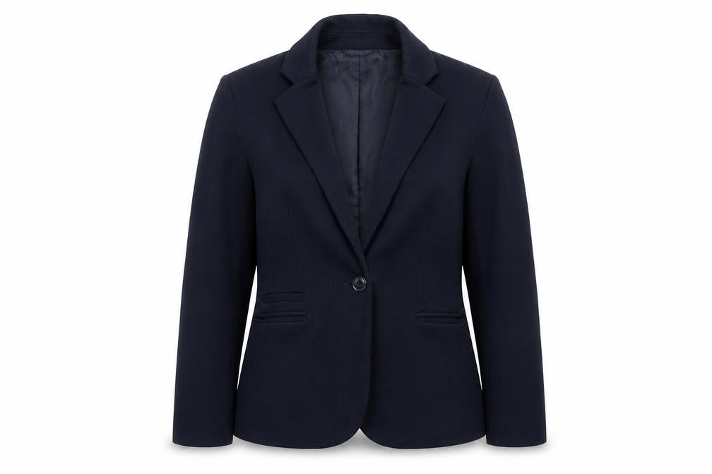 New Look Womens Blue Polyester Jacket Blazer Size 12