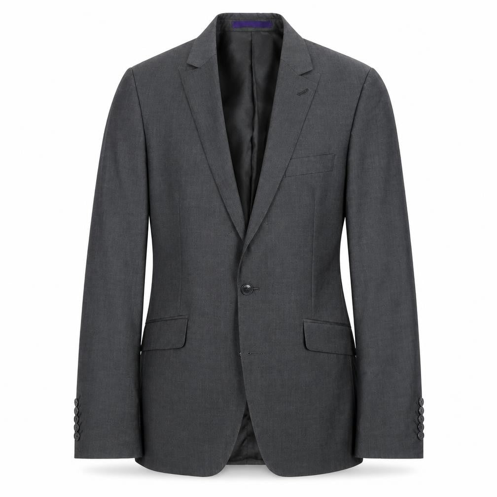 New Look Mens Grey Polyester Jacket Suit Jacket Size 38 Regular