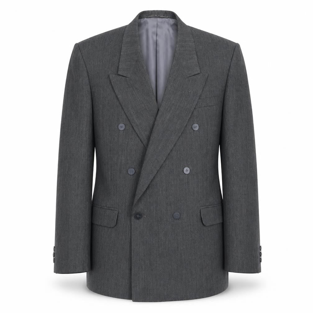 Flex Mens Grey Polyester Jacket Suit Jacket Size 44 Regular