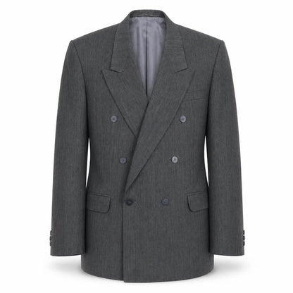 Flex Mens Grey Polyester Jacket Suit Jacket Size 44 Regular
