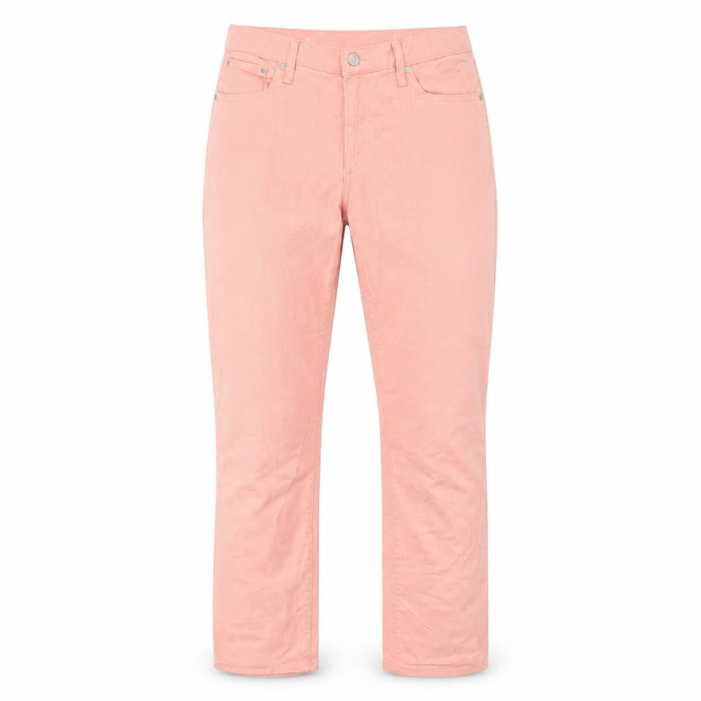 Gap Womens Pink Cotton Straight Jeans Size 10 Regular Zip