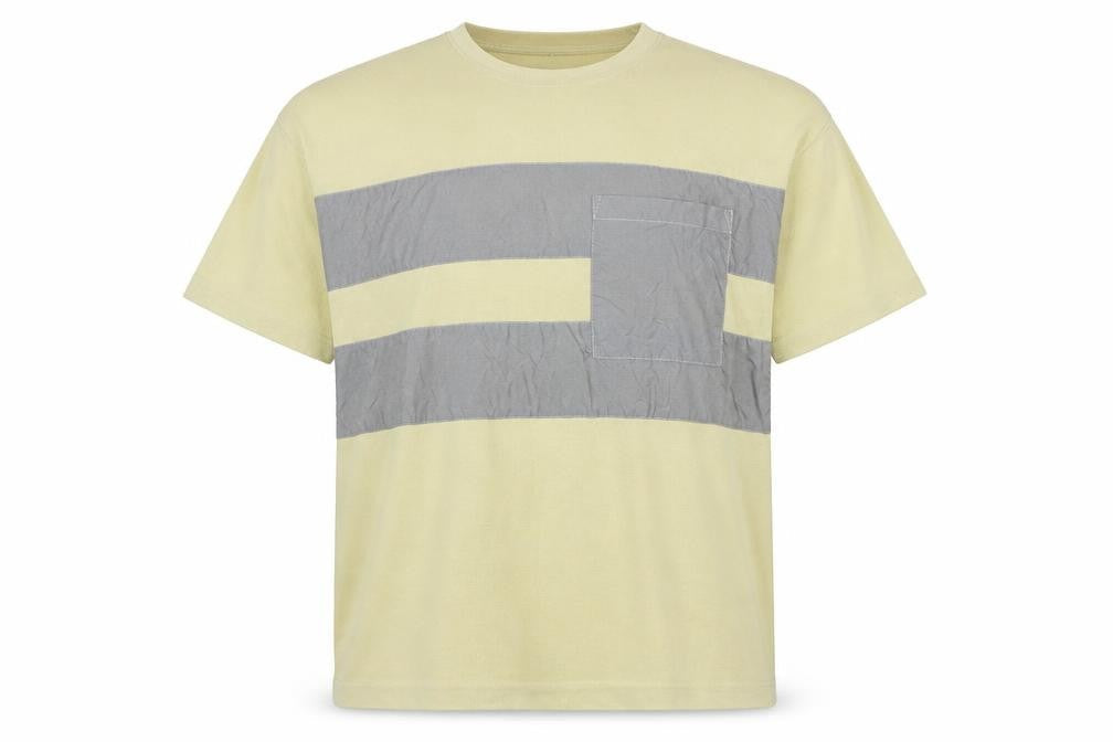 Zara Womens Green Striped Polyester Basic T-Shirt Size M Round Neck