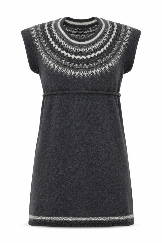 H&M Womens Grey Round Neck Polyamide Pullover Jumper Size S