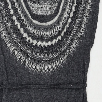 H&M Womens Grey Round Neck Polyamide Pullover Jumper Size S