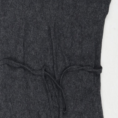 H&M Womens Grey Round Neck Polyamide Pullover Jumper Size S