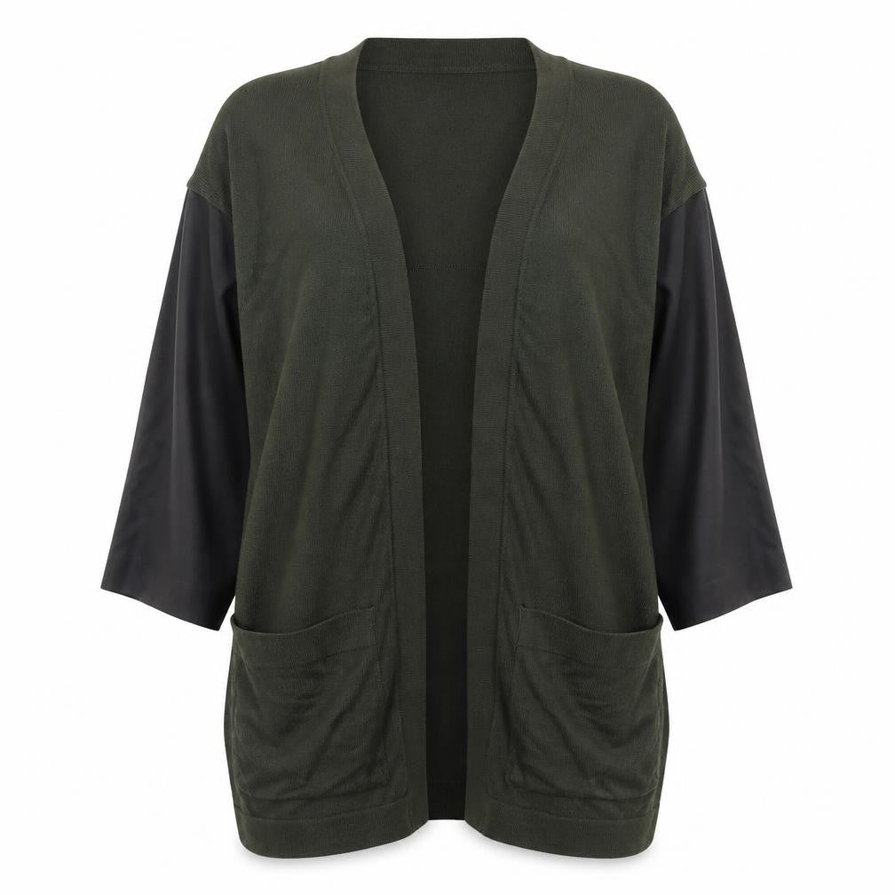 Lamorena Womens Green V-Neck Viscose Cardigan Jumper Size 10