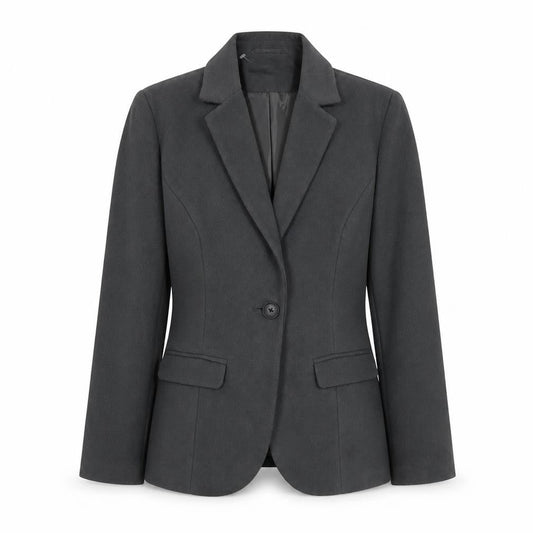 Capsule Womens Grey Polyester Jacket Blazer Size 14
