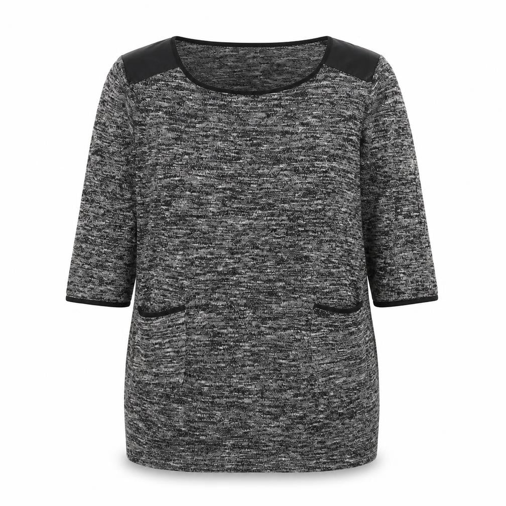 Miss Selfridge Womens Grey Round Neck Polyester Pullover Jumper Size 12