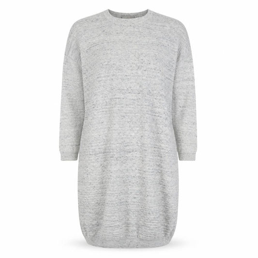 ASOS Womens Grey Polyester Jumper Dress Size 6 Round Neck Pullover