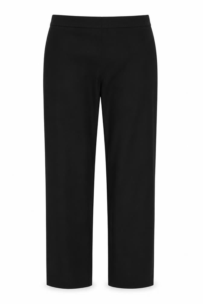 NEXT Womens Black Polyester Trousers Size 8 Regular Zip