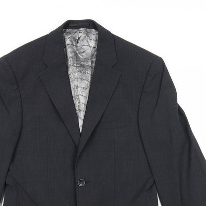 Remus Uomo Mens Grey Wool Jacket Suit Jacket Size 36 Regular