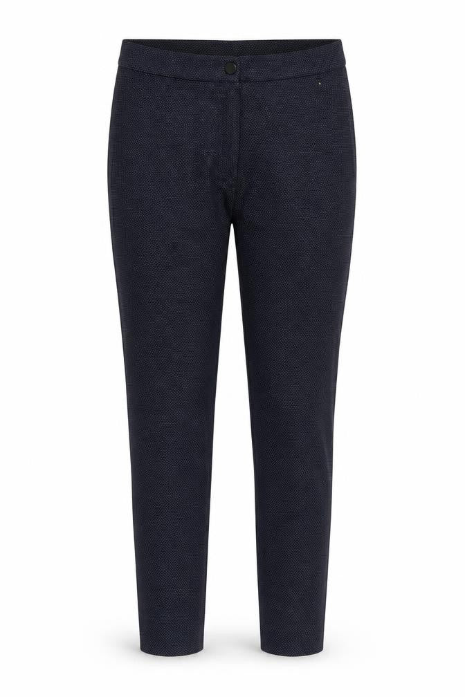 Dorothy Perkins Womens Blue Polka Dot Polyester Trousers Size 12 Regular