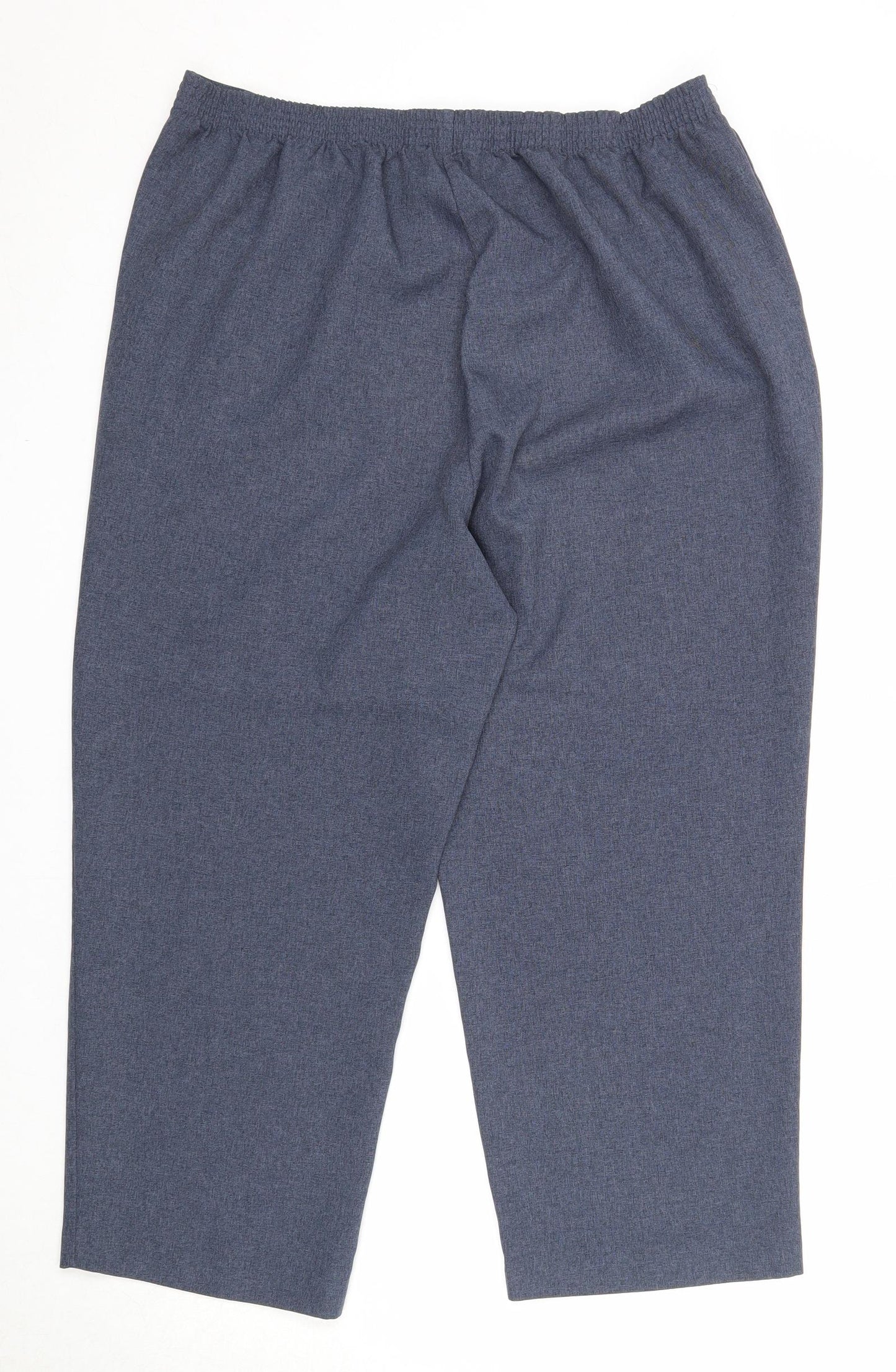 Bonmarché Womens Blue Polyester Trousers Size 16 Regular