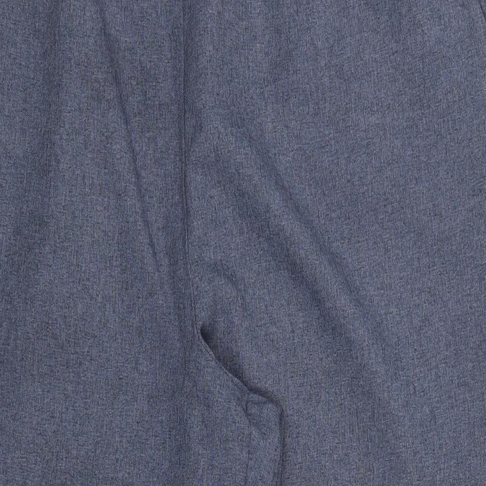 Bonmarché Womens Blue Polyester Trousers Size 16 Regular