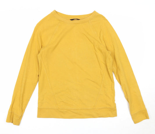 NEXT Womens Yellow Cotton Pullover Sweatshirt Size 6 Pullover