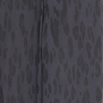 Divided Womens Black Animal Print Cotton Trousers Size 8 Regular Zip