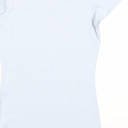 Savida Womens Blue Polyamide Basic T-Shirt Size 6 Round Neck
