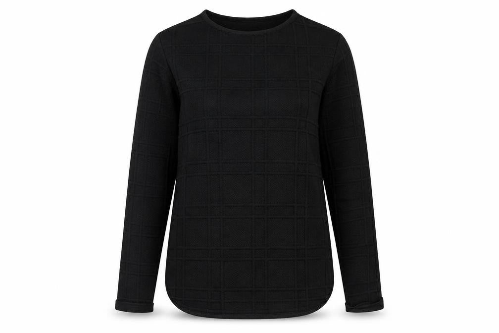 H&M Womens Black Round Neck Polyester Pullover Jumper Size S