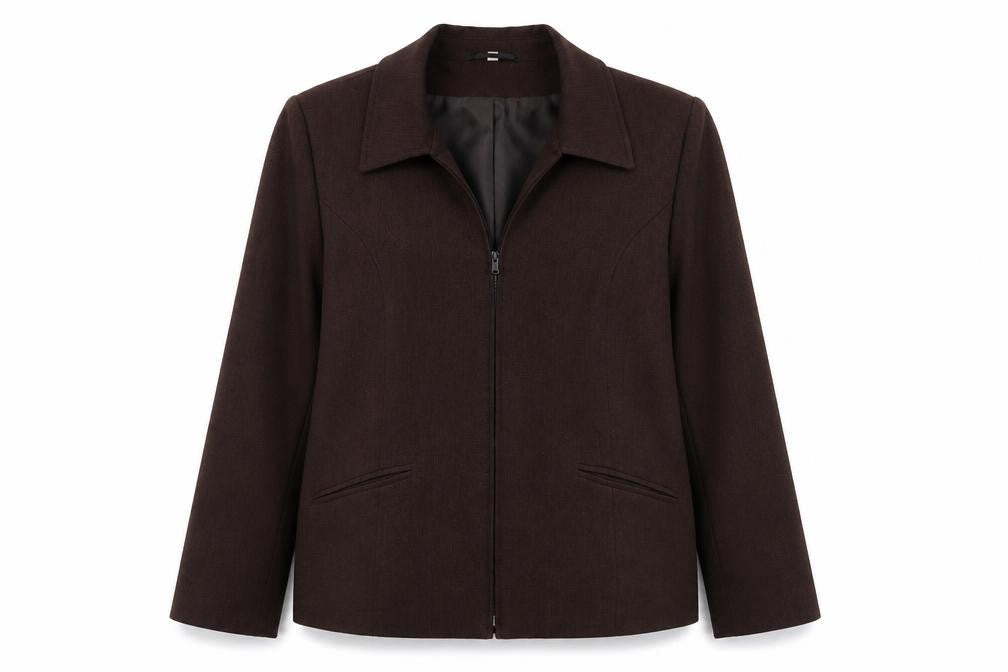 EWM Womens Brown Jacket Size 16 Zip