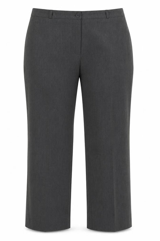 Debenhams Womens Grey Polyester Trousers Size 18 Regular Zip