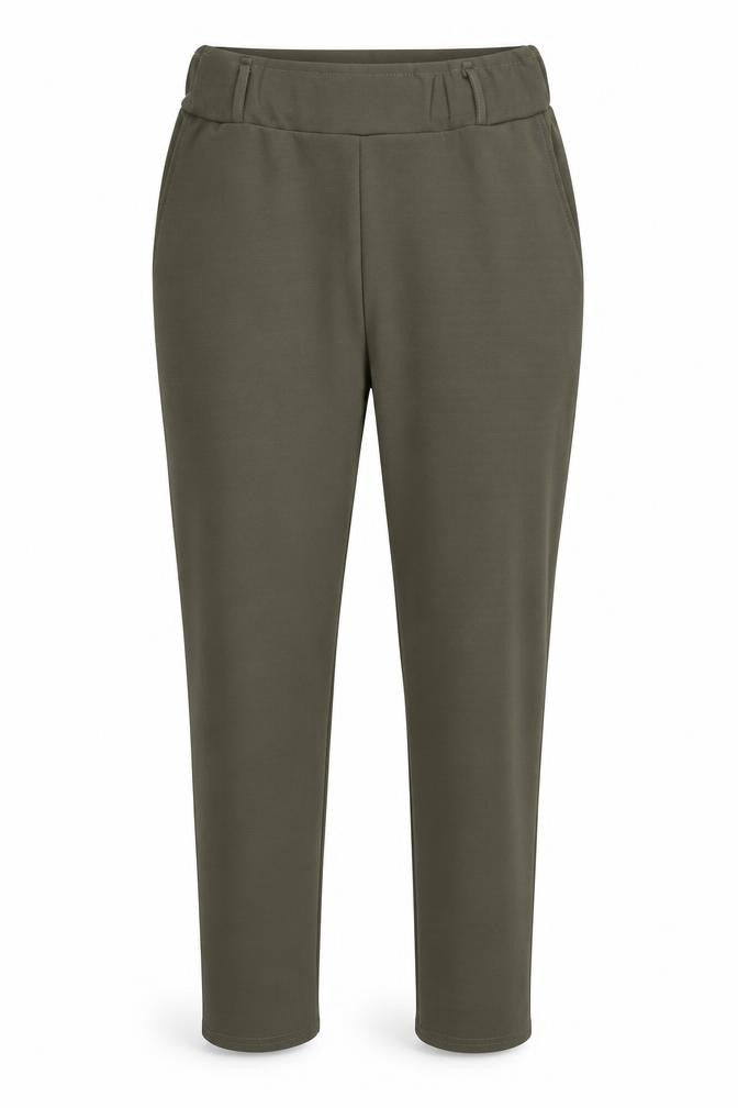Spotted Womens Green Polyester Trousers Size 10 Regular Zip