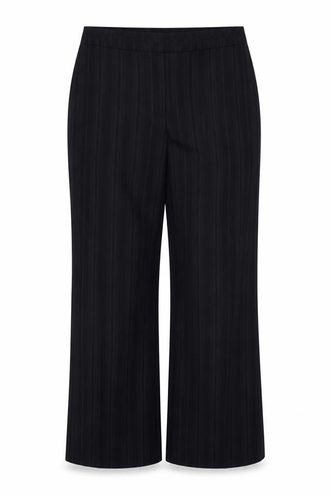 AMARANTO Womens Blue Striped Polyester Dress Pants Trousers Size 20 Regular Zip