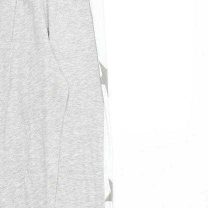 Boux Avenue Womens Grey Viscose Jogger Trousers Size 8 Regular Drawstring - Star Print