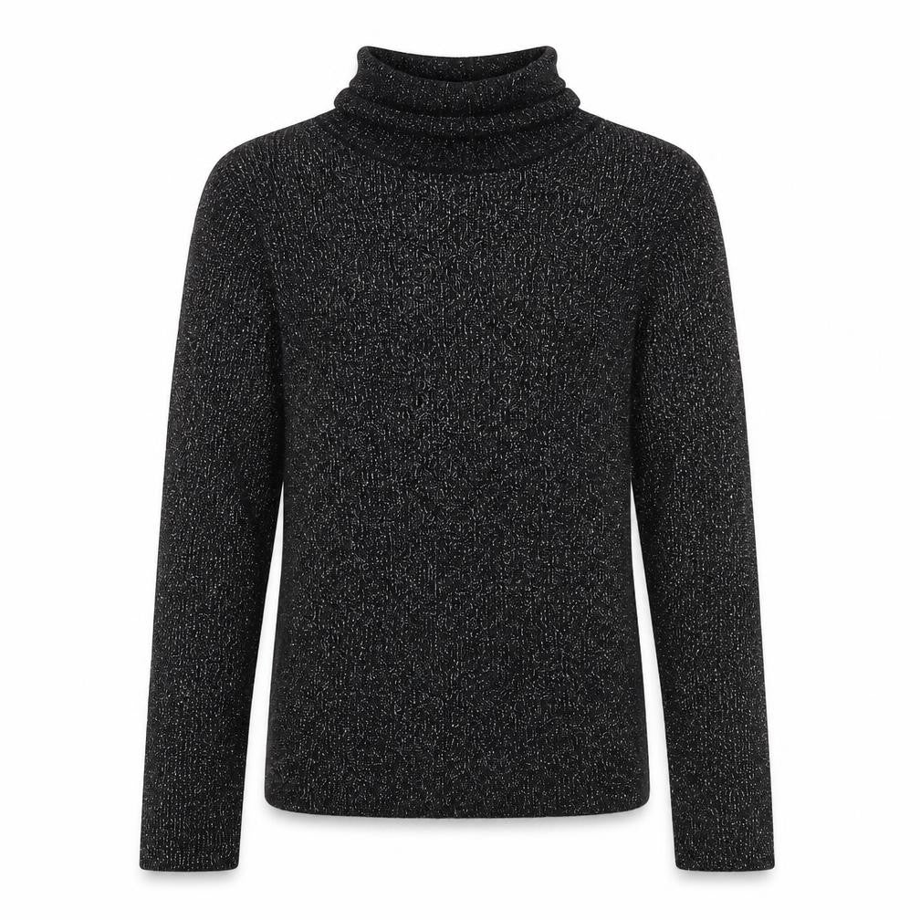 Marks & Spencer Girls Black Roll Neck Viscose Pullover Jumper Size 10-11 Years Pullover