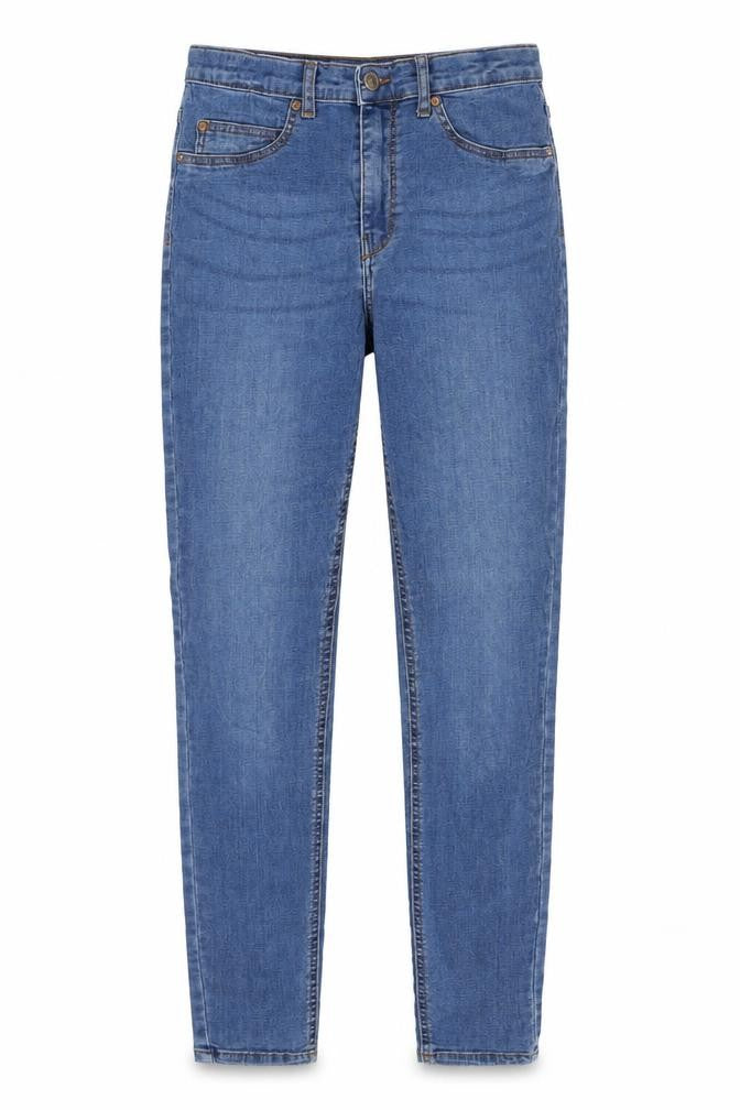 Amisu Womens Blue Polyester Skinny Jeans Size 6 Regular Zip