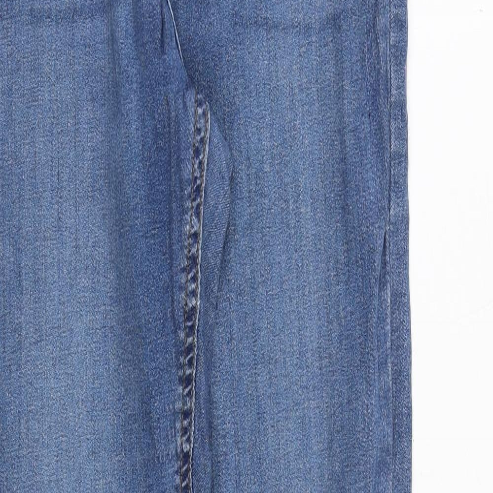 Amisu Womens Blue Polyester Skinny Jeans Size 6 Regular Zip
