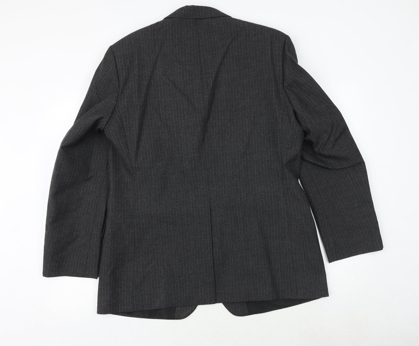 St Michael Mens Grey Polyester Jacket Suit Jacket Size 42 Regular