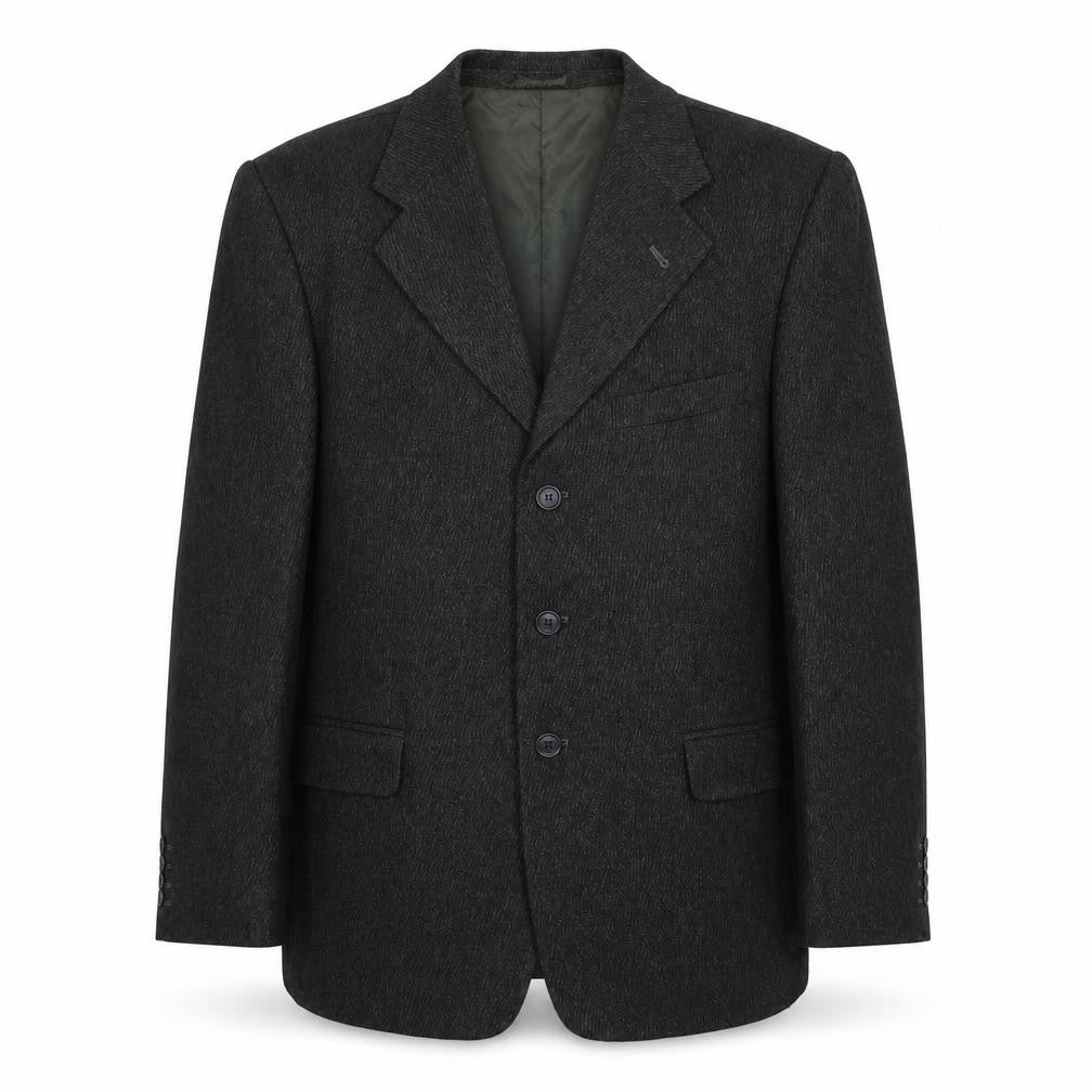 style gizgi Mens Black Polyester Jacket Suit Jacket Size 42 Regular
