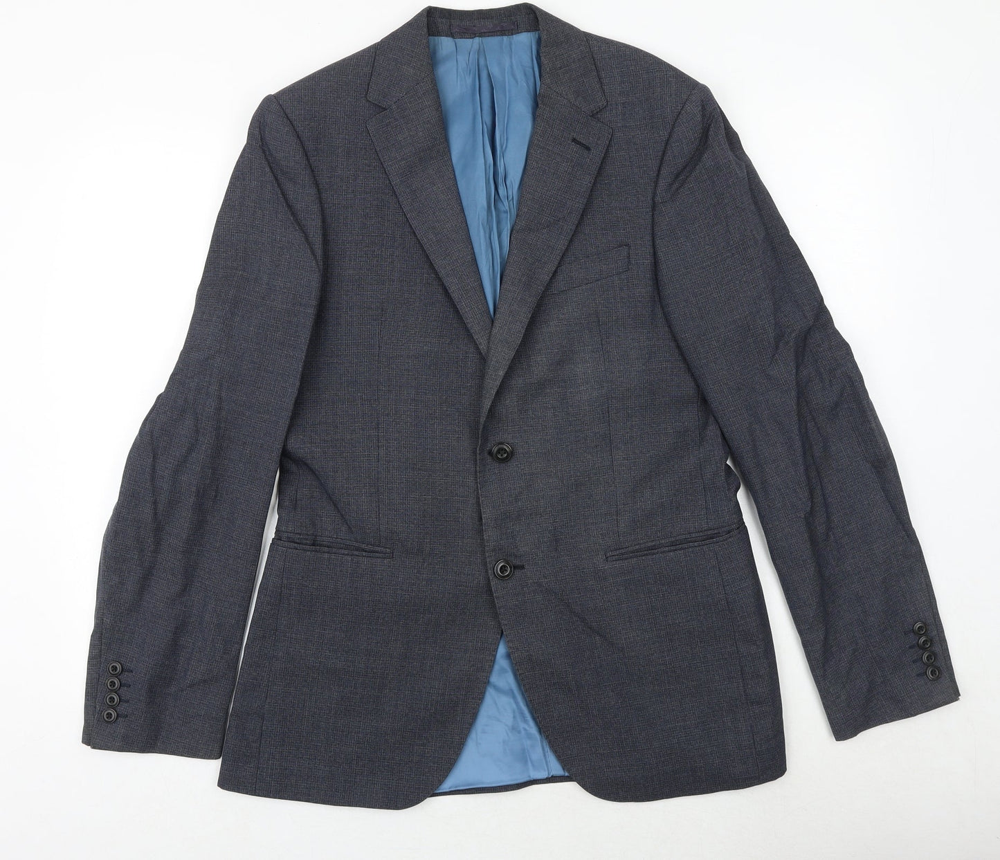 Marks and Spencer Mens Grey Wool Jacket Suit Jacket Size 38 Regular
