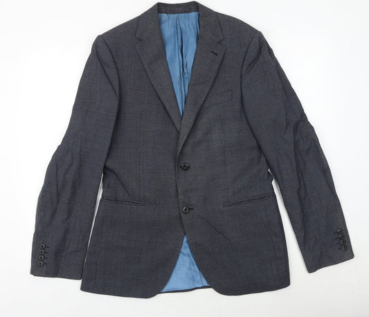Marks and Spencer Mens Grey Wool Jacket Suit Jacket Size 38 Regular