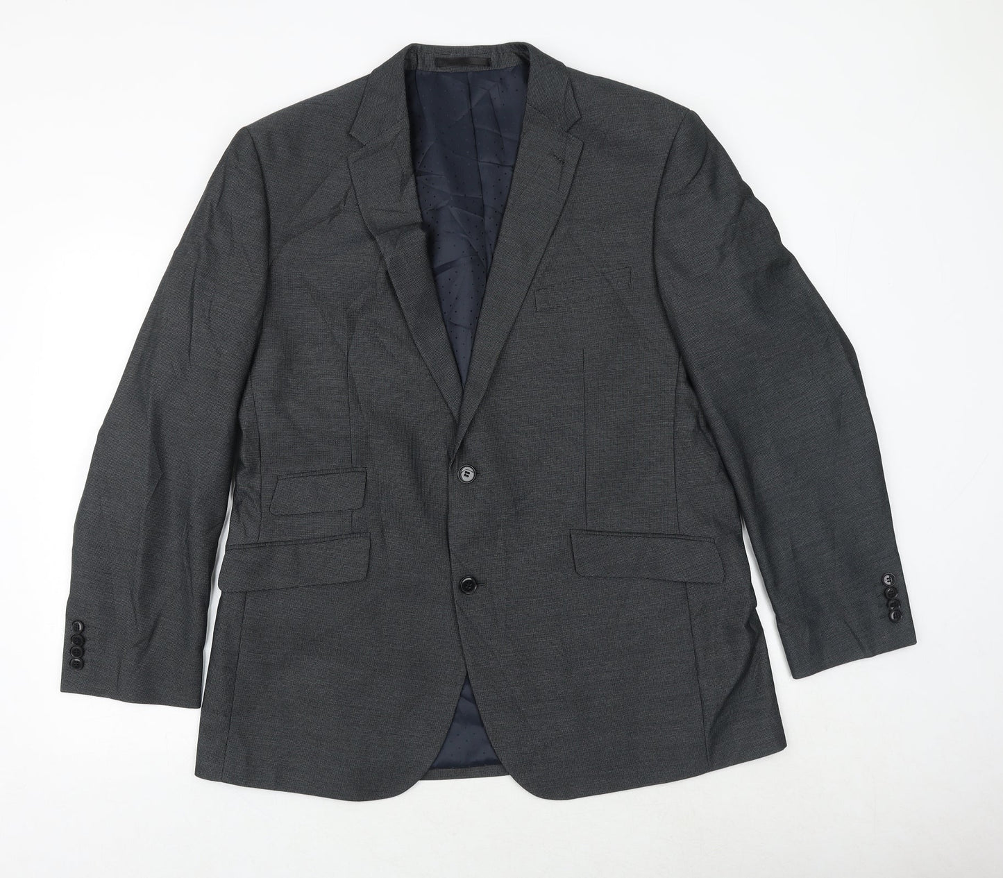 Taylor & Wright Mens Grey Polyester Jacket Suit Jacket Size 44 Regular
