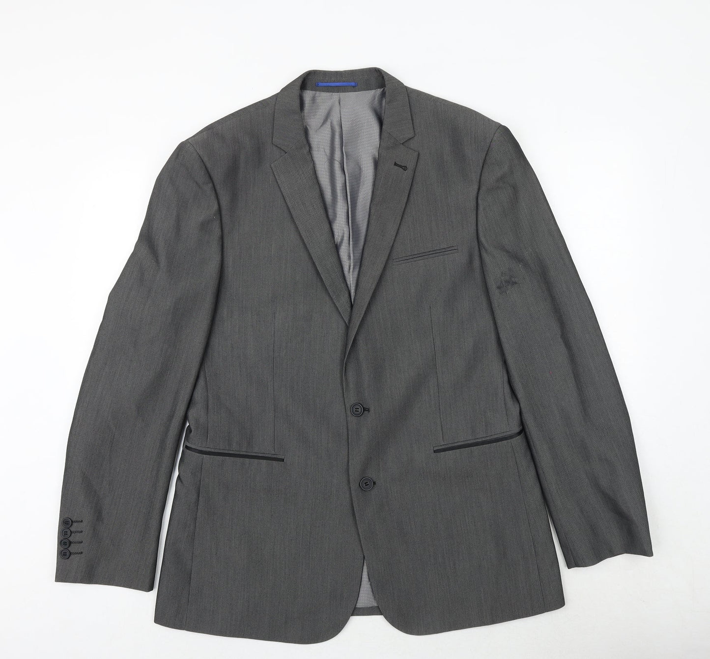 Taylor & Wright Mens Grey Polyester Jacket Suit Jacket Size 42 Regular