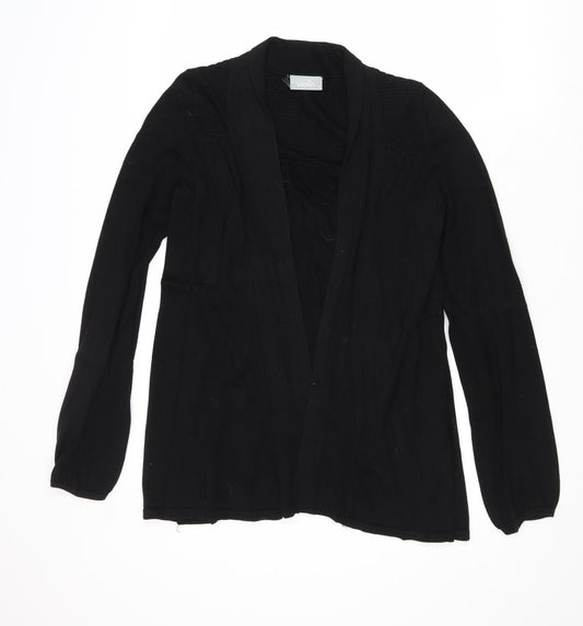 Wallis Womens Black V-Neck Viscose Pullover Jumper Size S