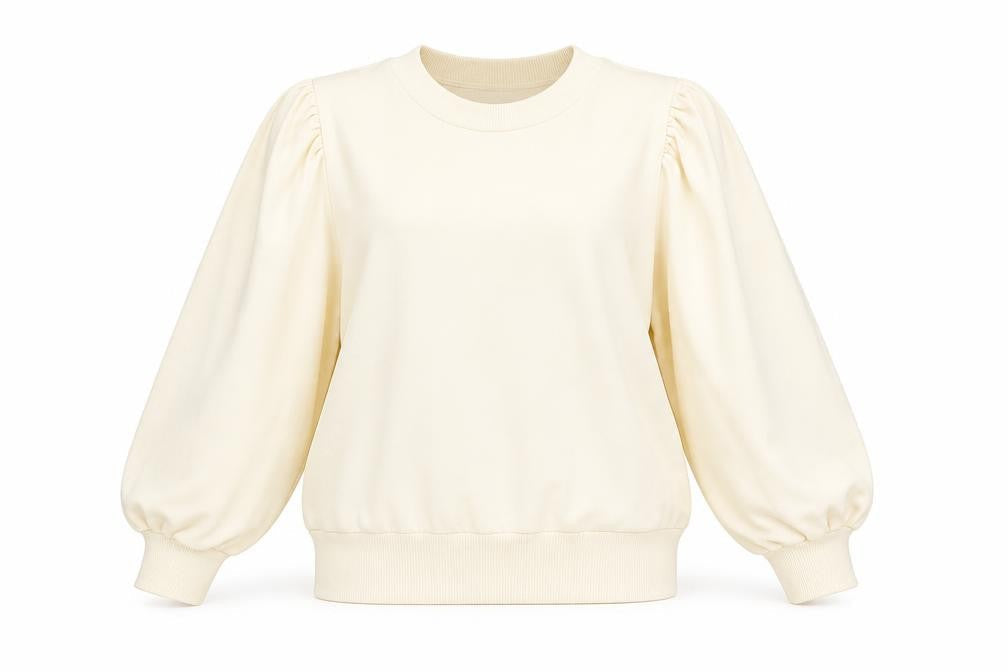 H&M Womens Beige Cotton Pullover Sweatshirt Size L Pullover